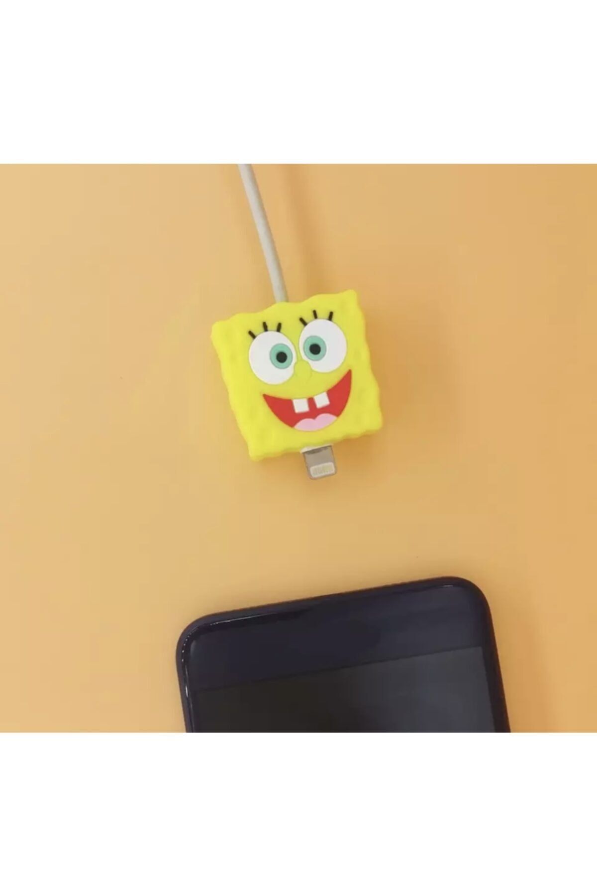 MÜRDÜM CASE Sevimli Süngerbob Şarj Aleti Kablo Koruyucu