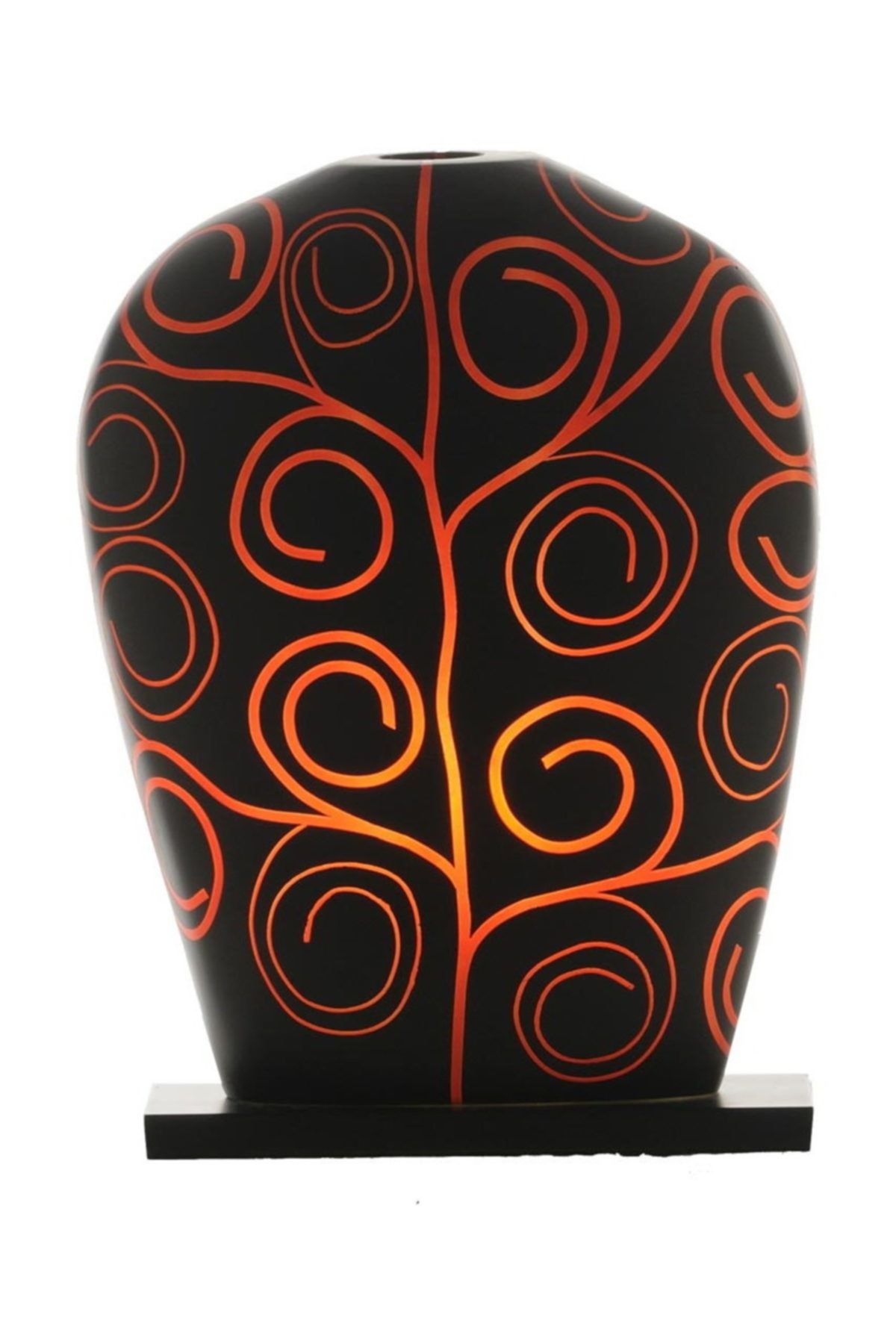 SensoHome Lamp Yoni Large Arabesk Black Red-5 Lamba