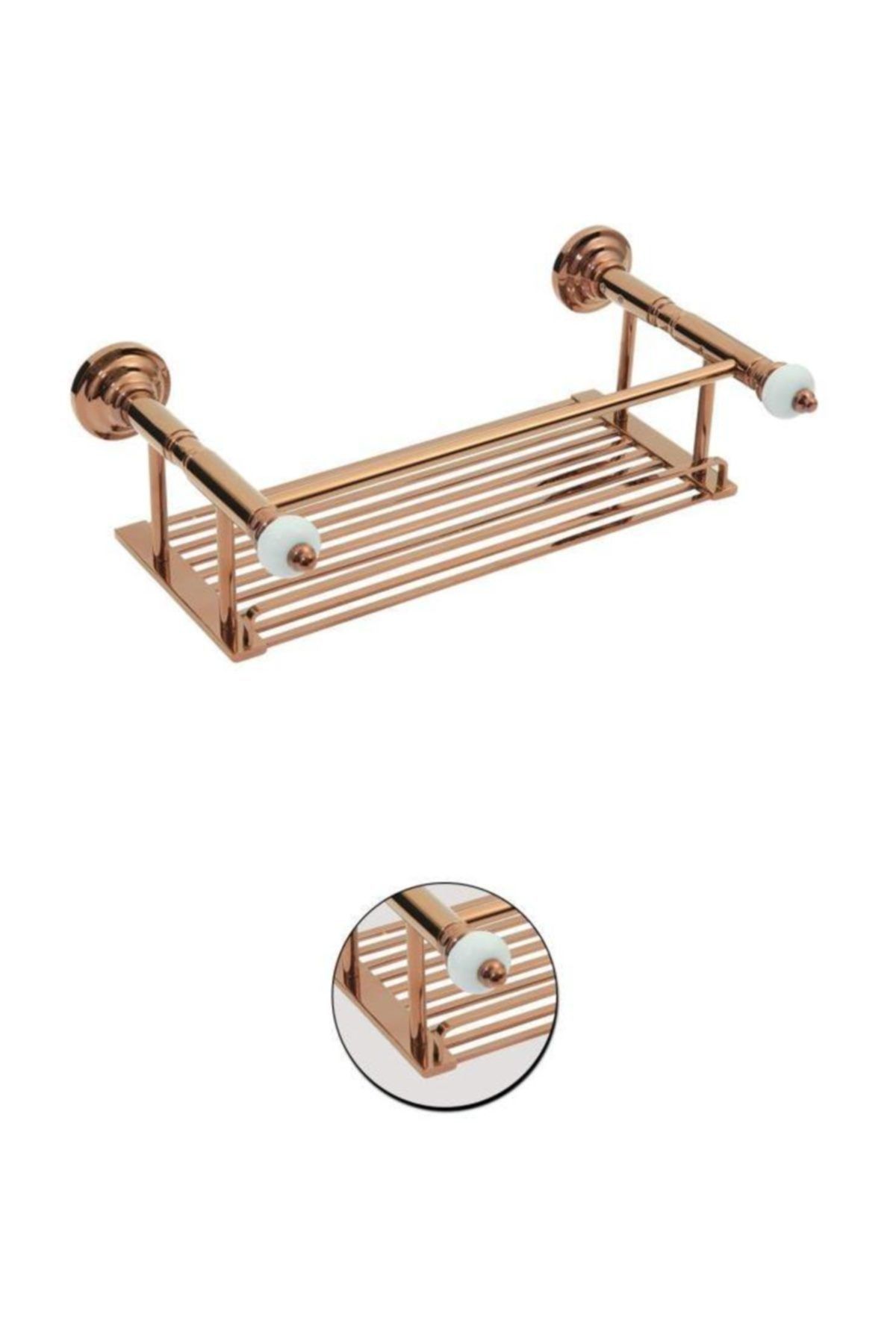 Maya Fantasia Pvd Rose Metal Etejer 40cm %100 Pirinç