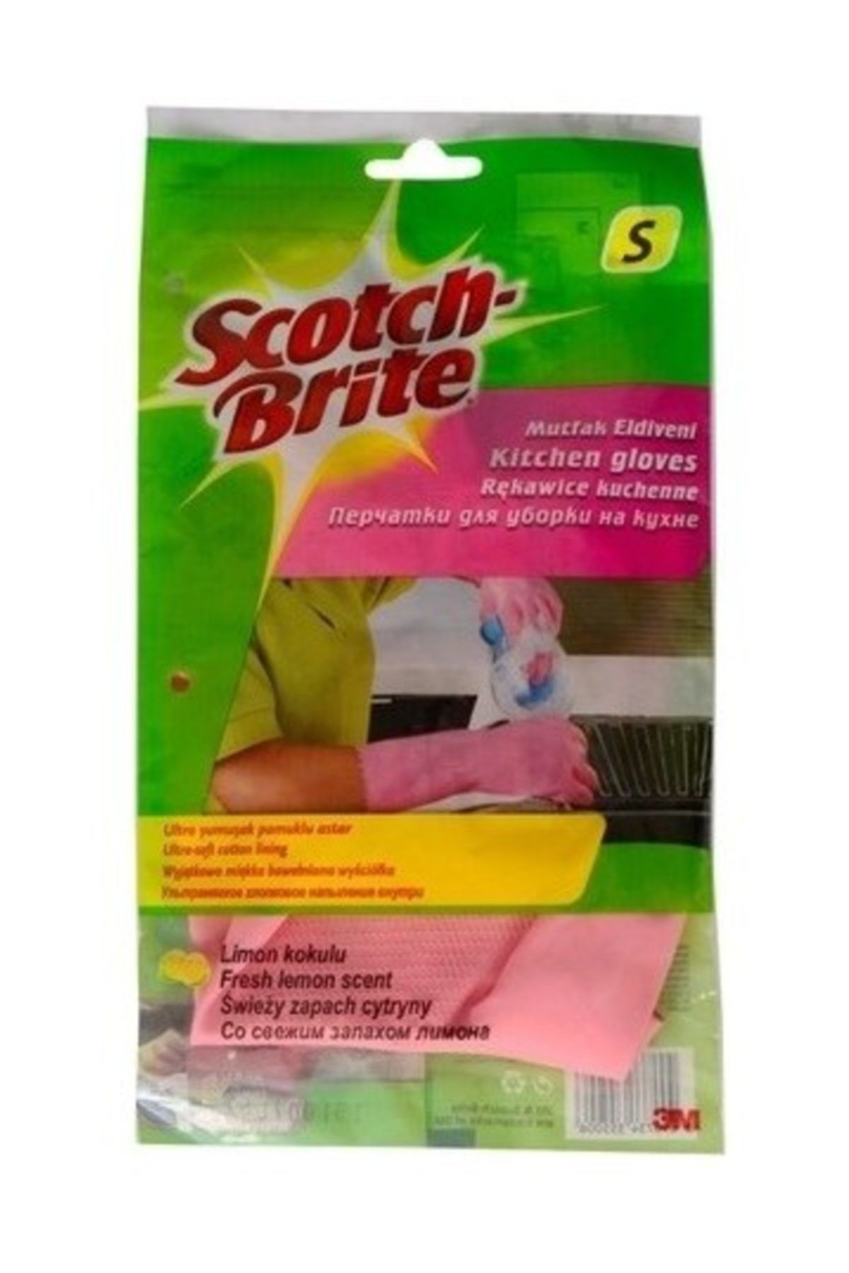 Scotch Brite Mutfak Eldiveni Limon Kokulu Küçük Boy