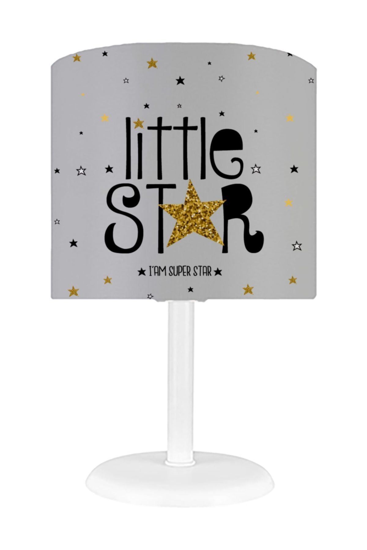 HalıVagonu Hv333g Little Star Gri Çocuk Odası Abajur