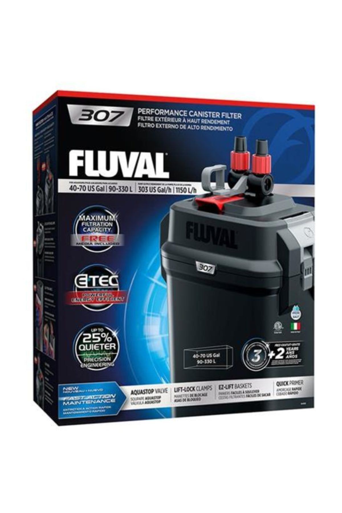 Fluval 307 Dış Filtre 1150l/h