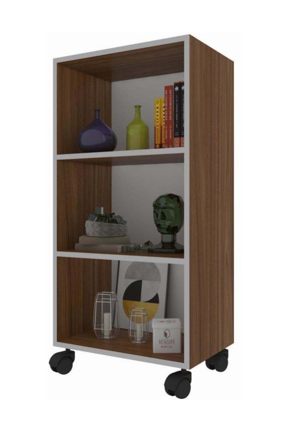 Kenzlife mutfak dolabı raziye 108*050*030 cvz tekerlekli banyo evrak ofis ayakkabılık kiler