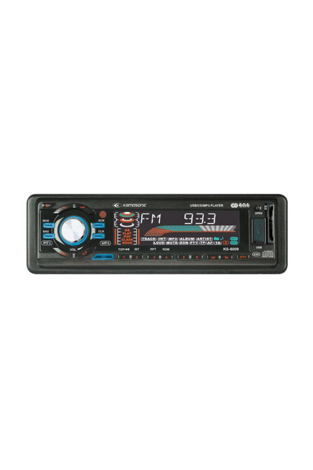 Kamosonic Kamosonıc Ks-6009 Cd/usb Oto Teyp (Usb+sd+cd+fm)