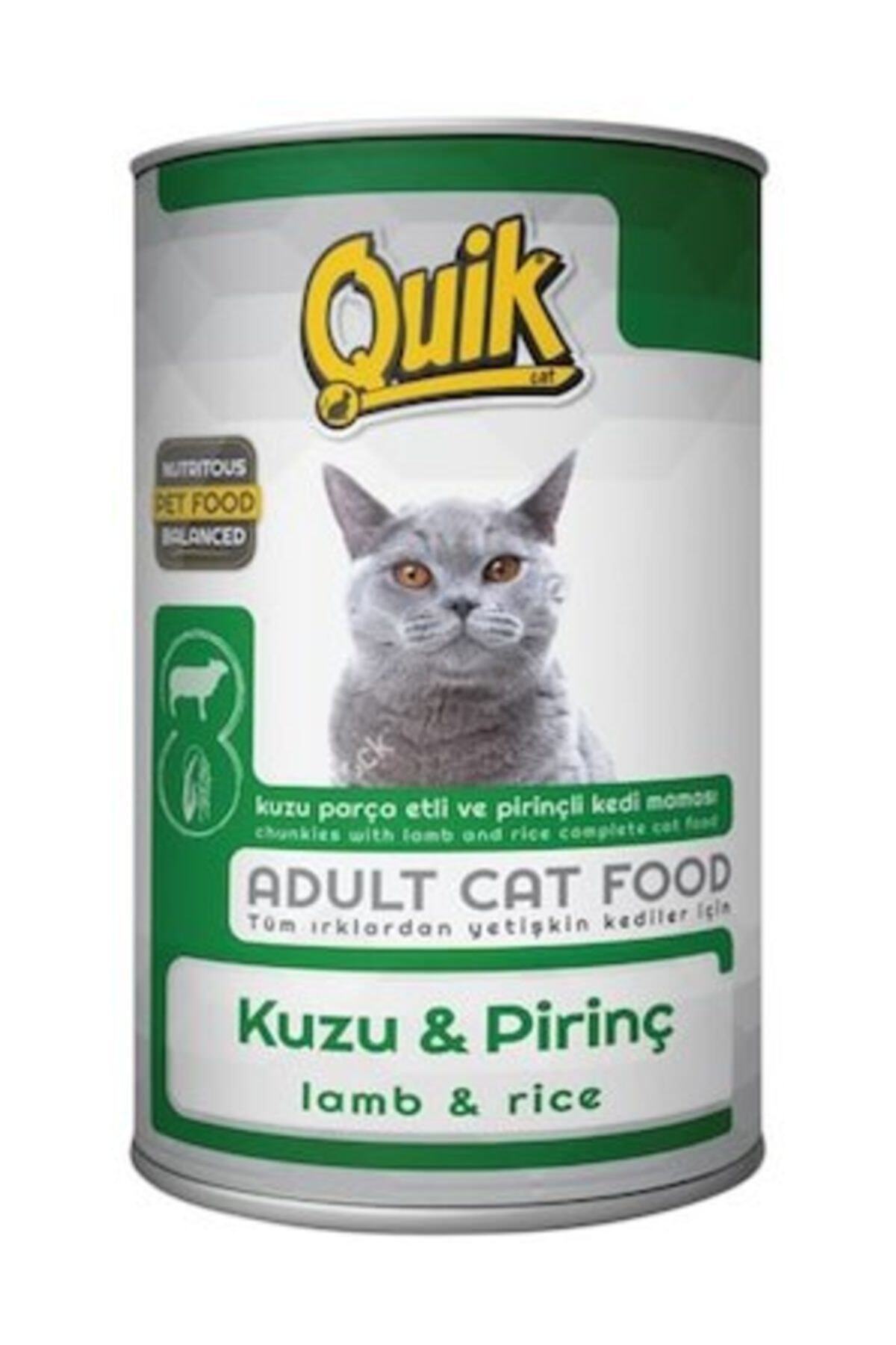 Quik Kedi Kuzu Etli-Pirinç Konservesi 415 gr X24 adet