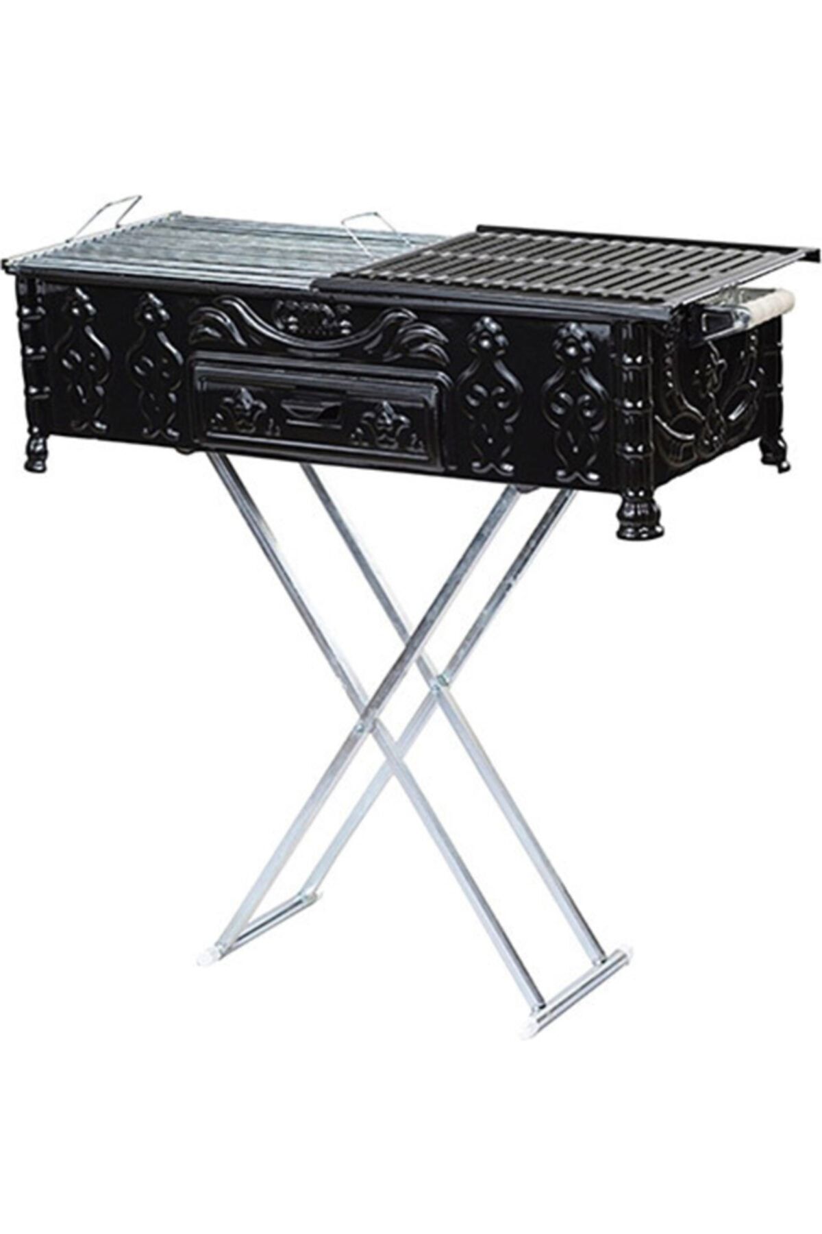 CEMRE Mangal C85 Köfteci 33x80 Yağdanlıklı Ayaklı