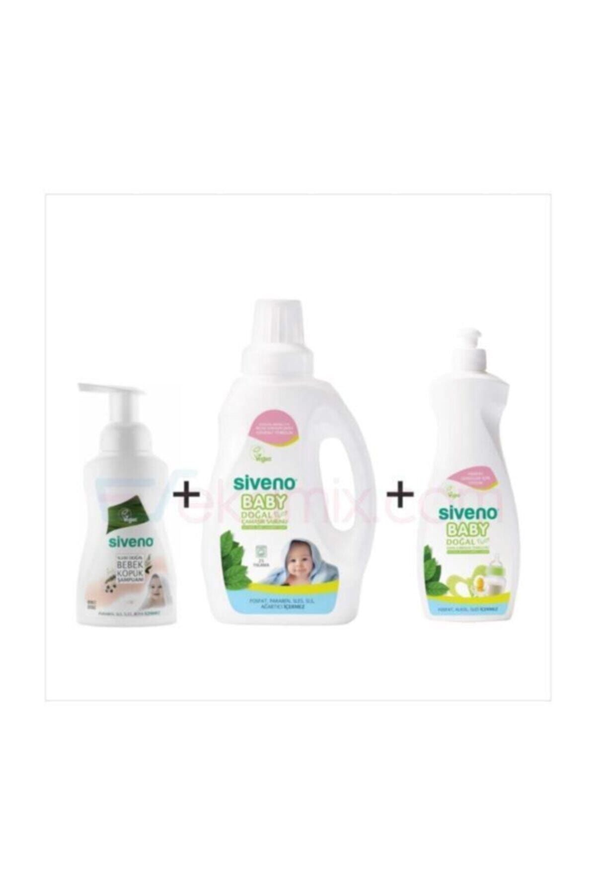 Siveno Doğal Bebe Köpüğü+çamaşır Sabunu+biberon Temizleyici