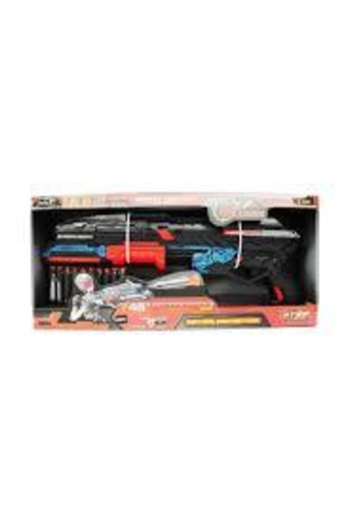 Furkan Toys Siyah Kırmızı Mega Boy Işıklı Nerf Pompalı 50 cm D:3