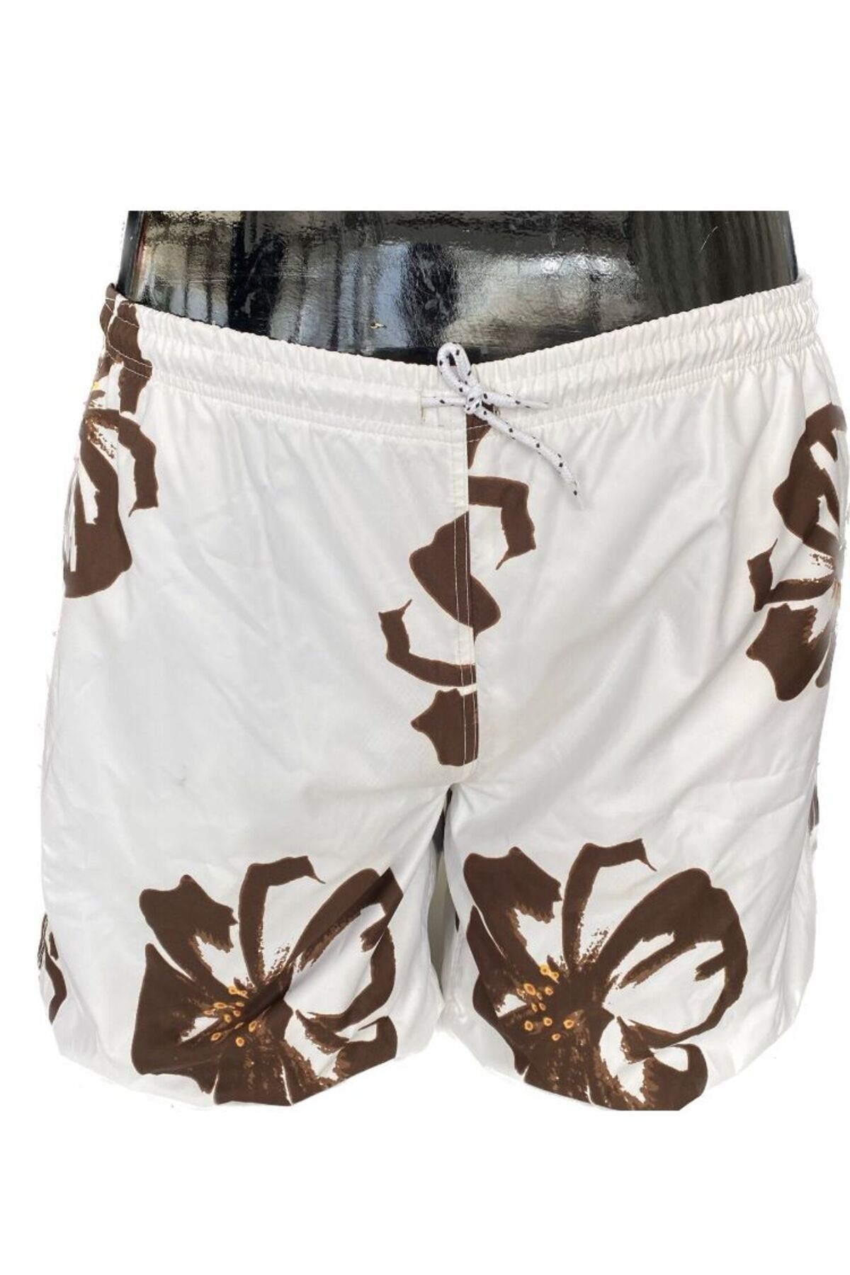Plus size cheap white swim shorts