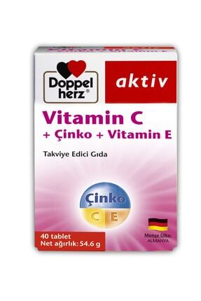 Aktiv Vitamin C + Çinko + Vitamin E / 40 tablet Image 0