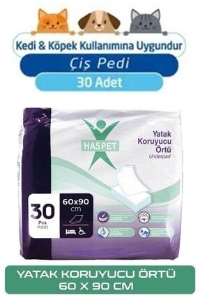 Haspet Yatak Koruyucu Örtü- Kedi Köpek Çiş Pedi 60x90 Cm 30'lu Image 0