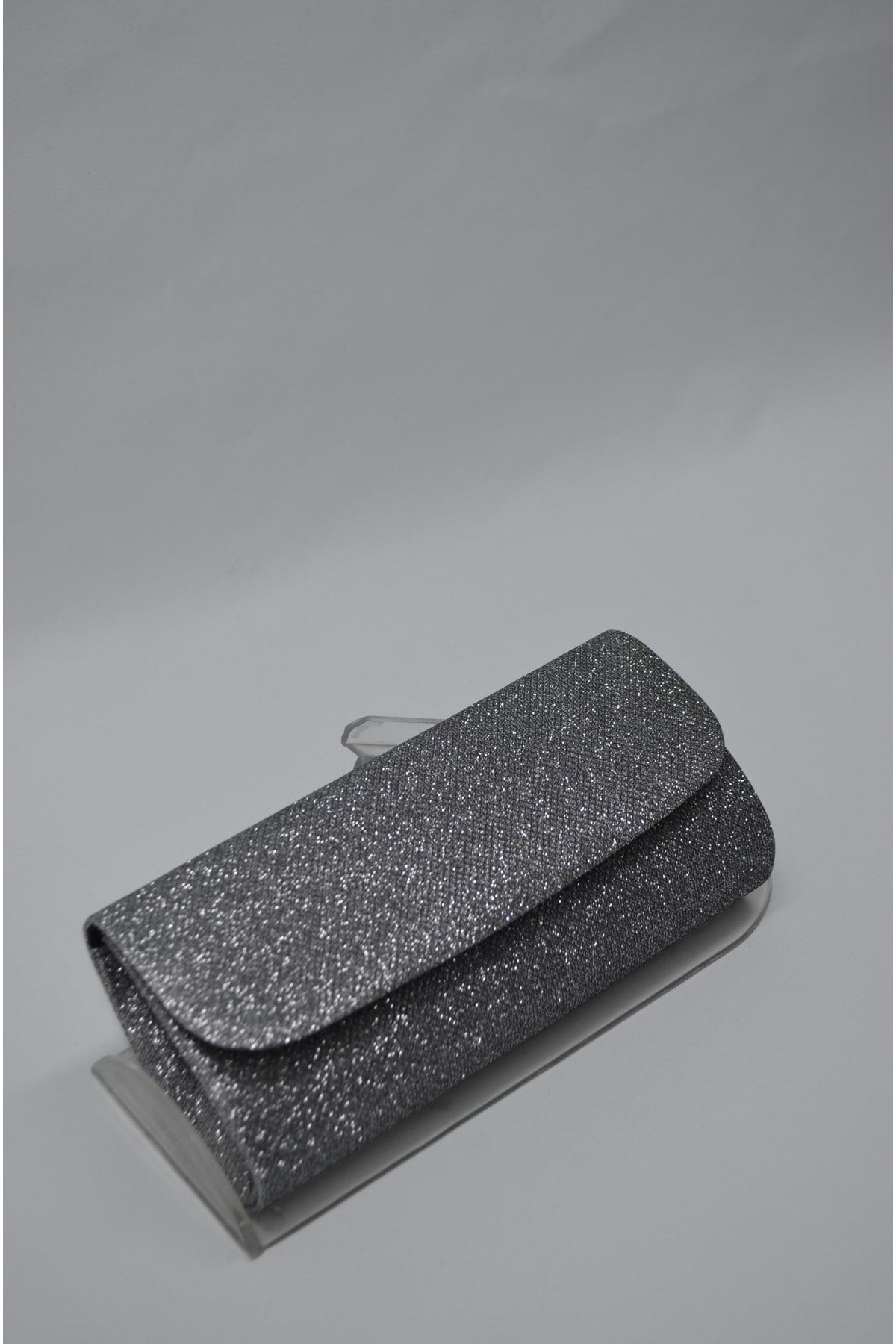 G L AH APTI BAG Women s Covered Solid Color Evening Bag Silvery