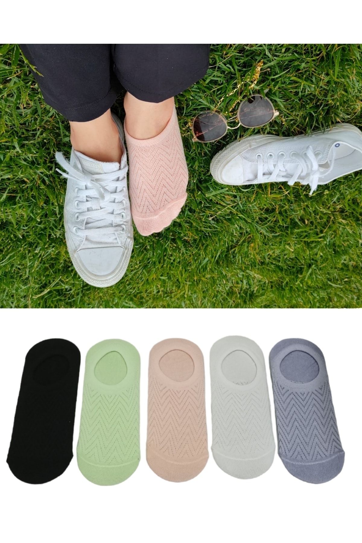 Fashion 4 PAIR SNEAKERS LOAFERS FASHION INVISIBLE SOCKS
