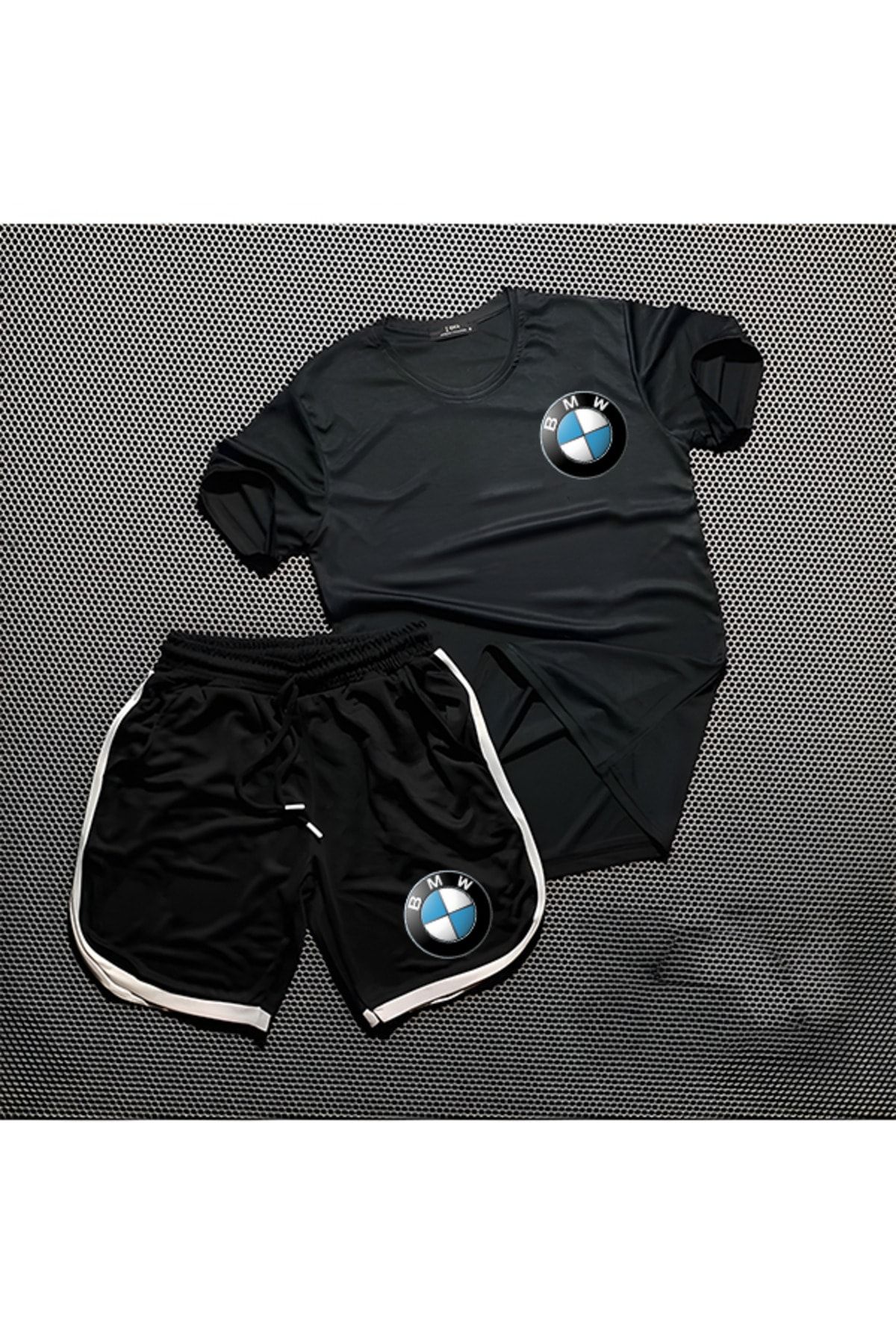 MAGORS CREW NECK JERSEY TSHIRT AND STANDARD FIT JARSE SHORTS BMW