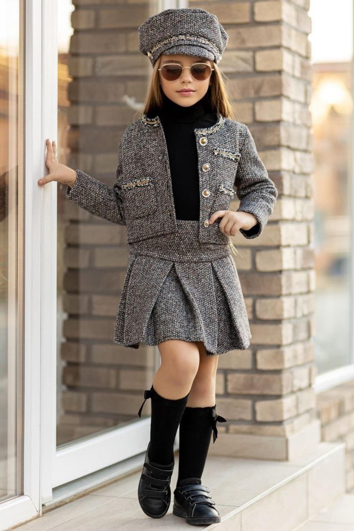 Girls tweed suit hotsell