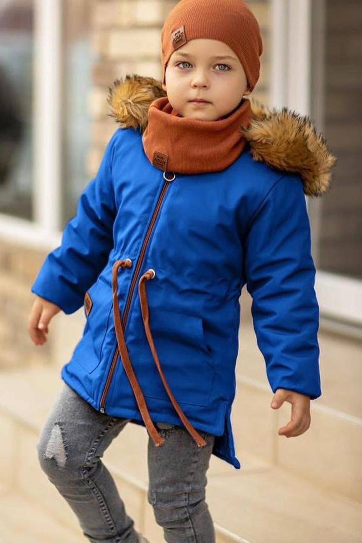 Furry clearance blue coat