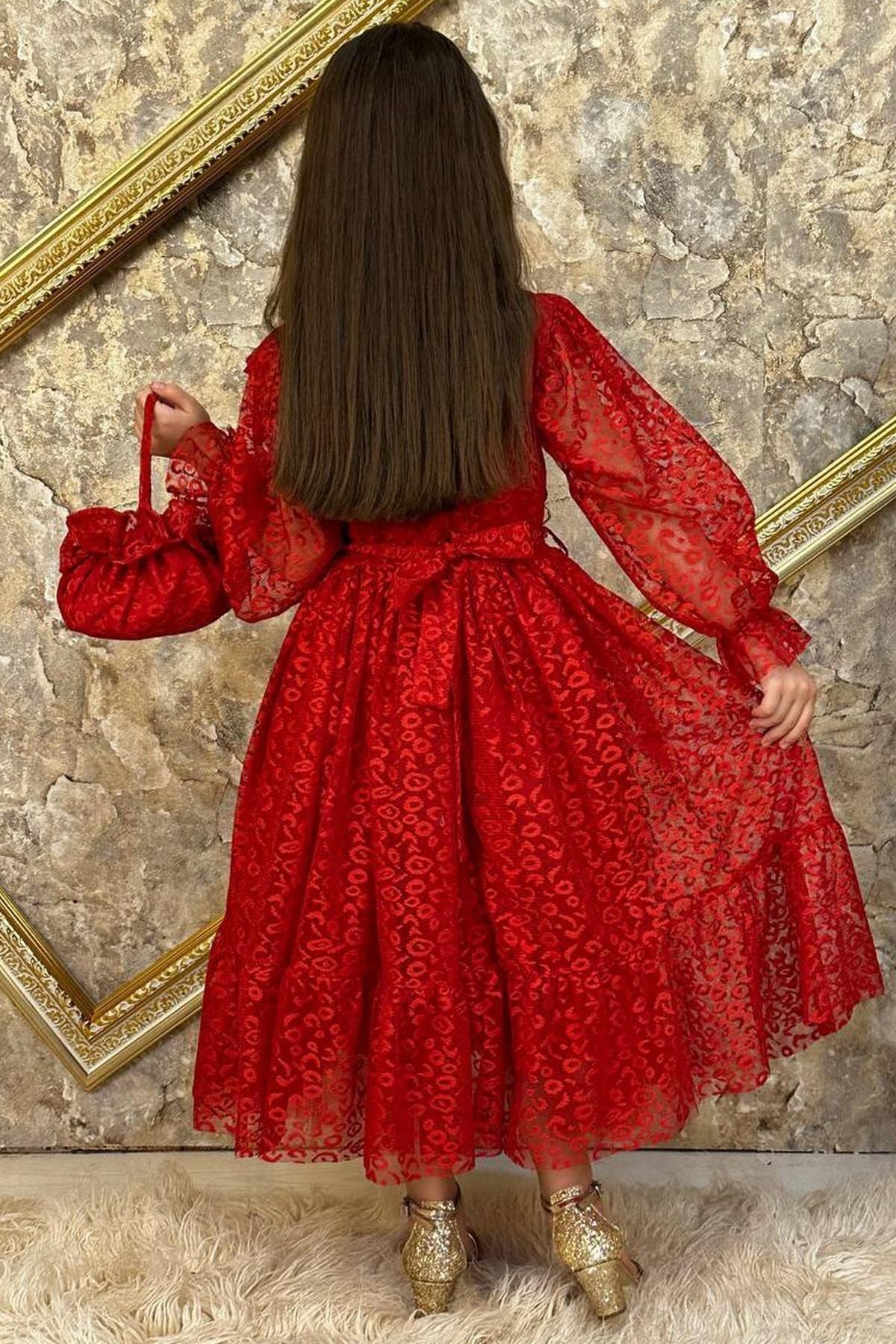 Frilly deals red dress