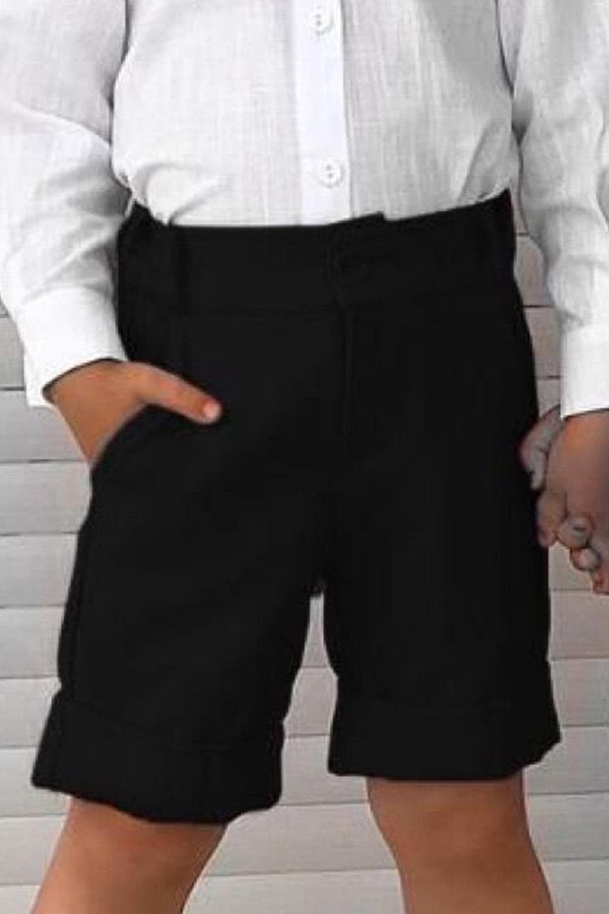 Boys black dress hotsell shorts