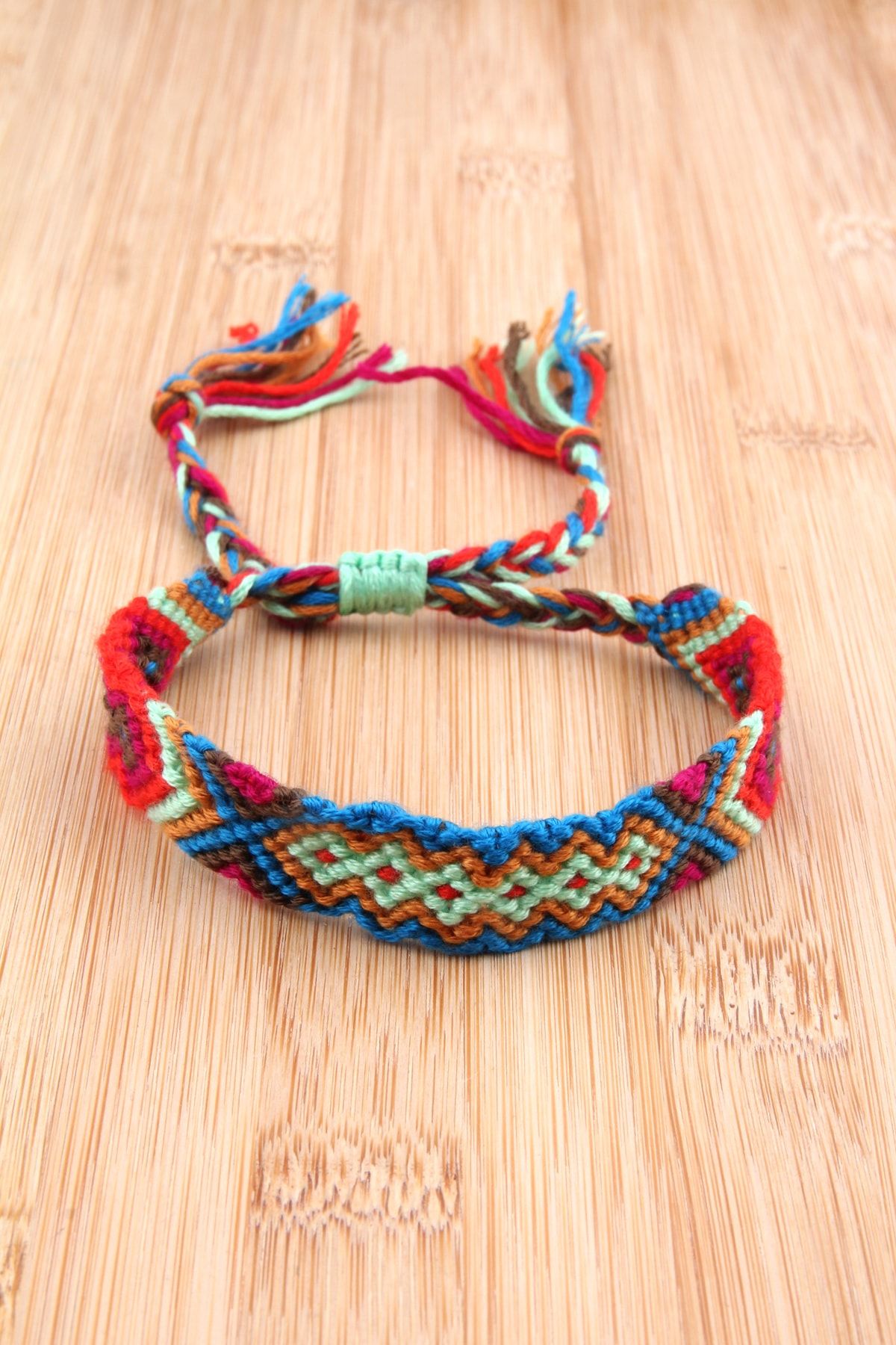Pelin Aksesuar Women s Colorful Handmade Macrame Bracelet Anklet