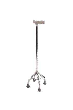 Medikal Tripod Tripot Baston 4 Dört Ayaklı Denge Yürüme Bastonu Hasta Bastonu Değneği Image 0