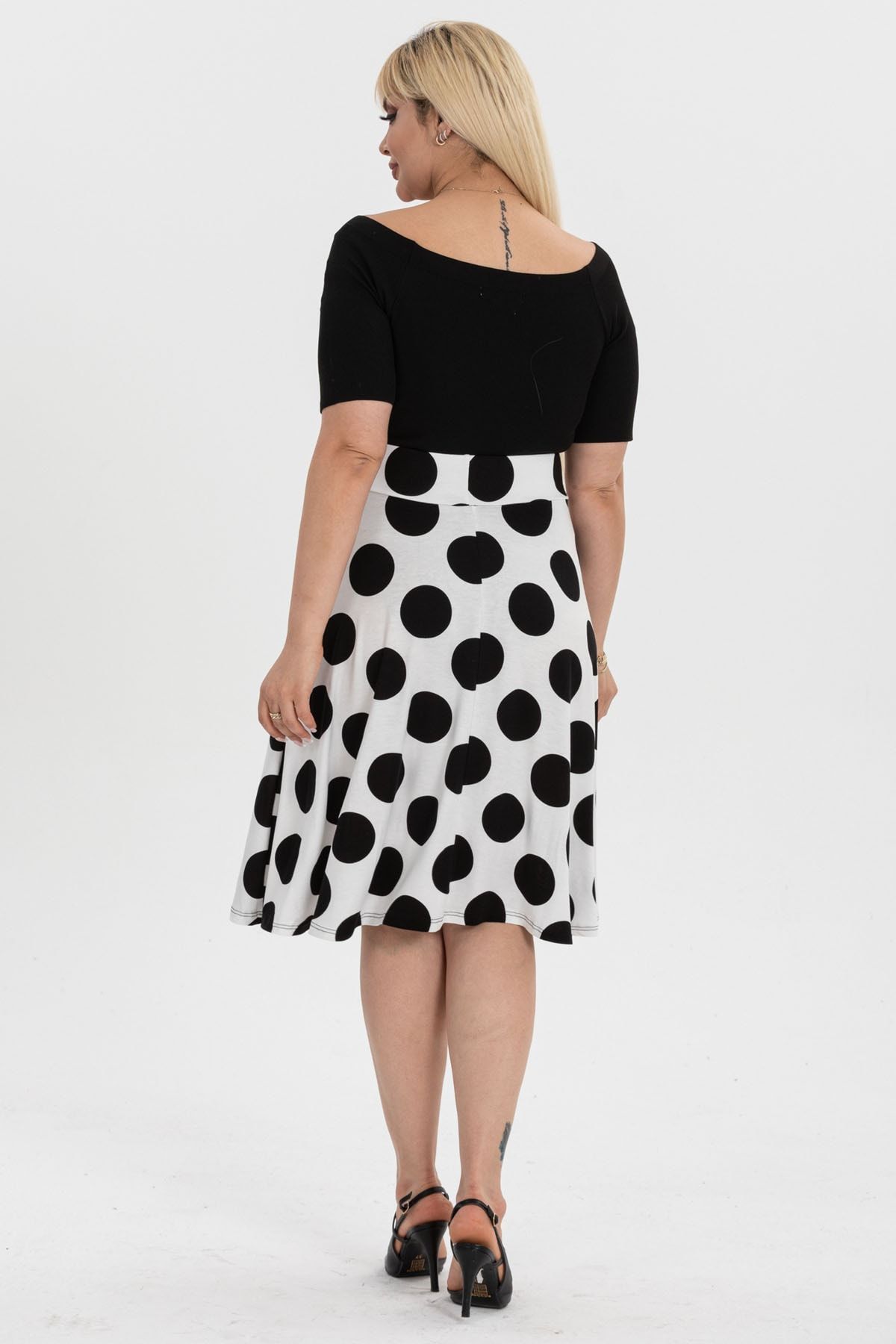 Polka dot hot sale skirt xxl