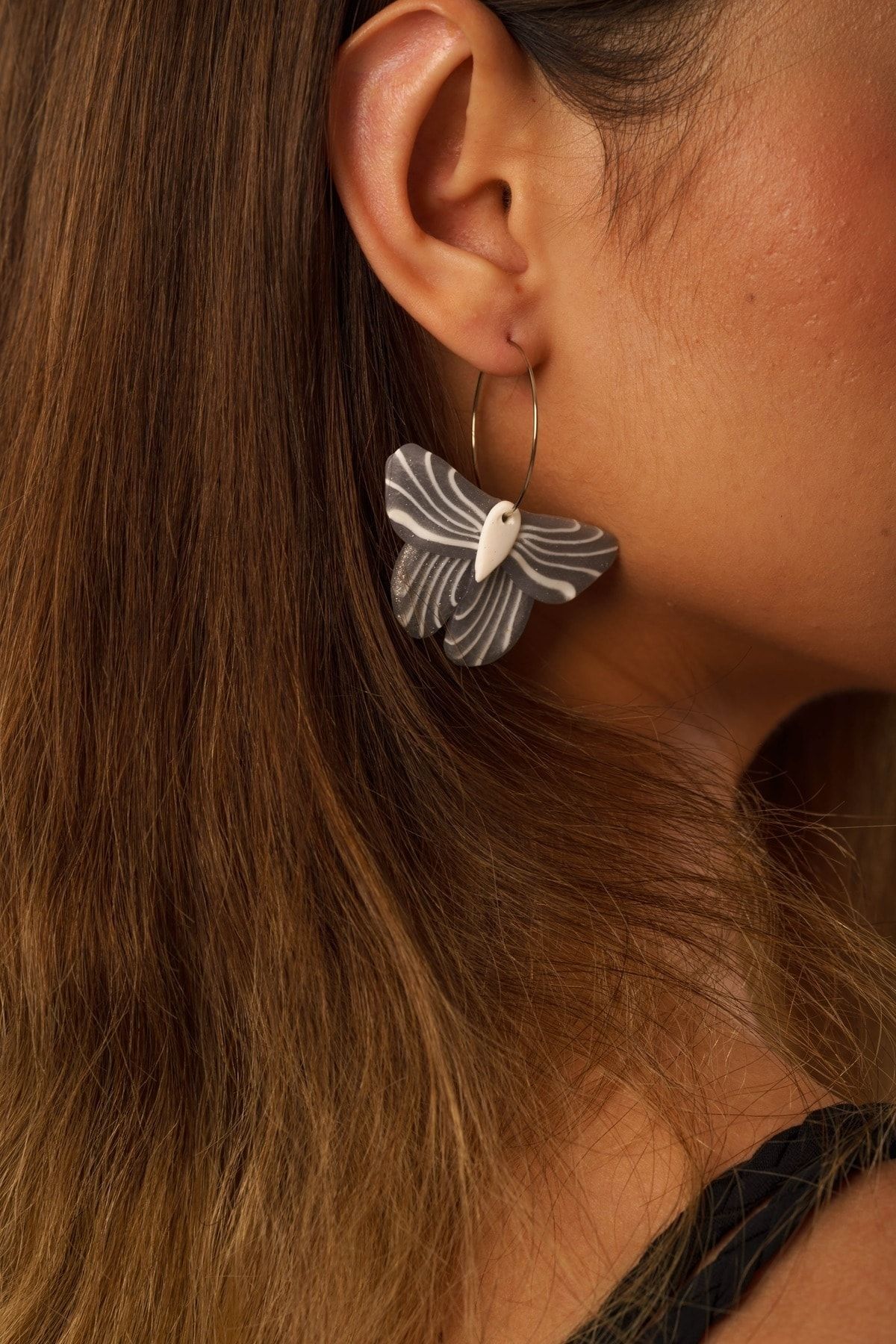 Half butterfly shop earrings