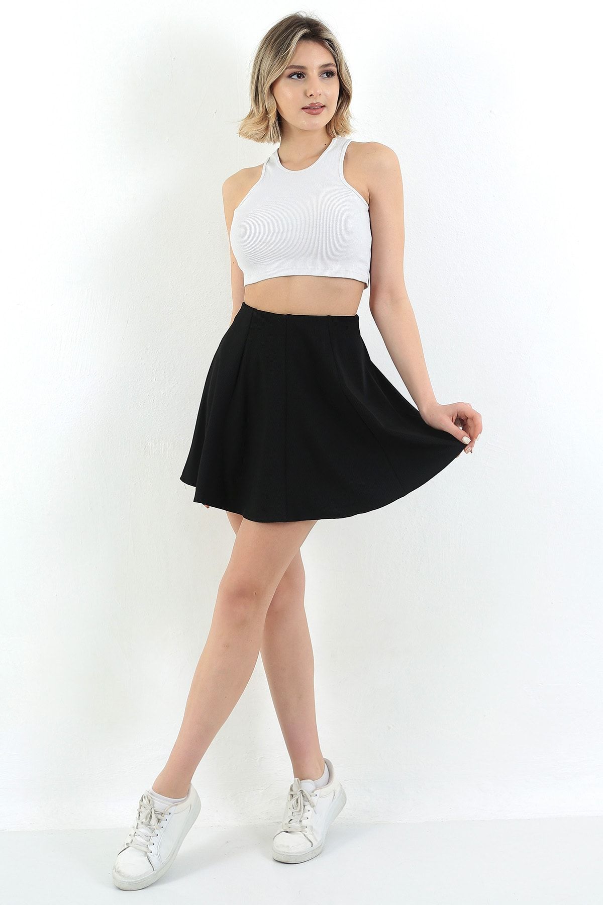 Skater cheap skirt ribbed