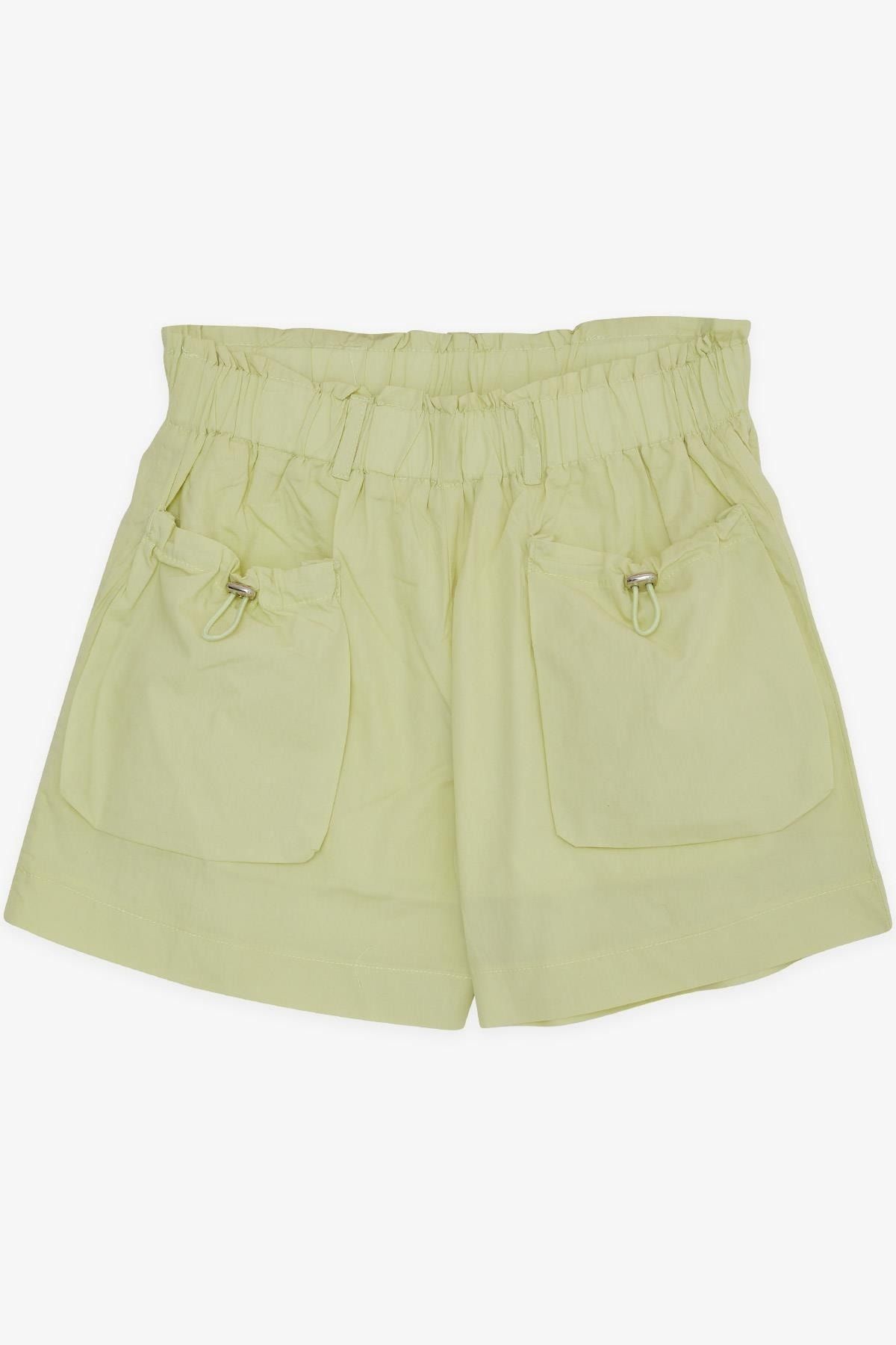 Girls elastic waist outlet khaki shorts