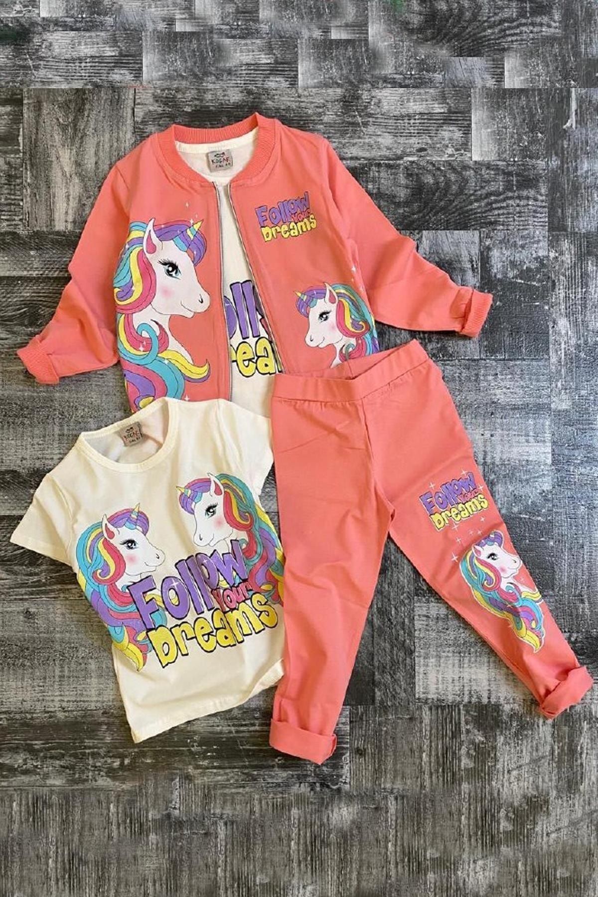 Girls Unicorn T-shirt & Pants Set | A unicorn
