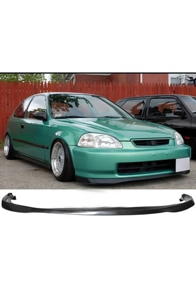 Honda Civic 1996-1998 Makyajsız Kasaya Uyumlu Parlak Siyah Plastik Sir Lip Image 0
