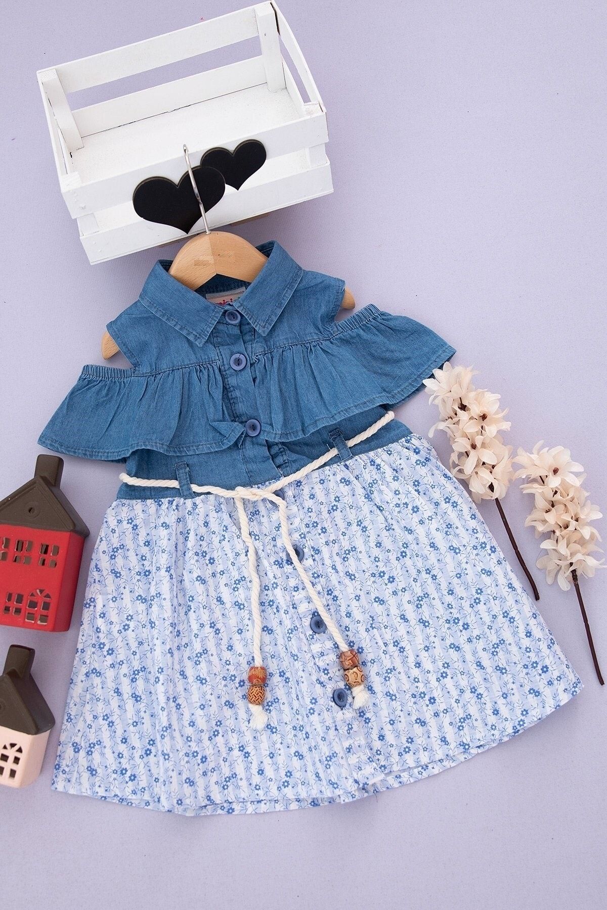 Denim baby girl on sale dress