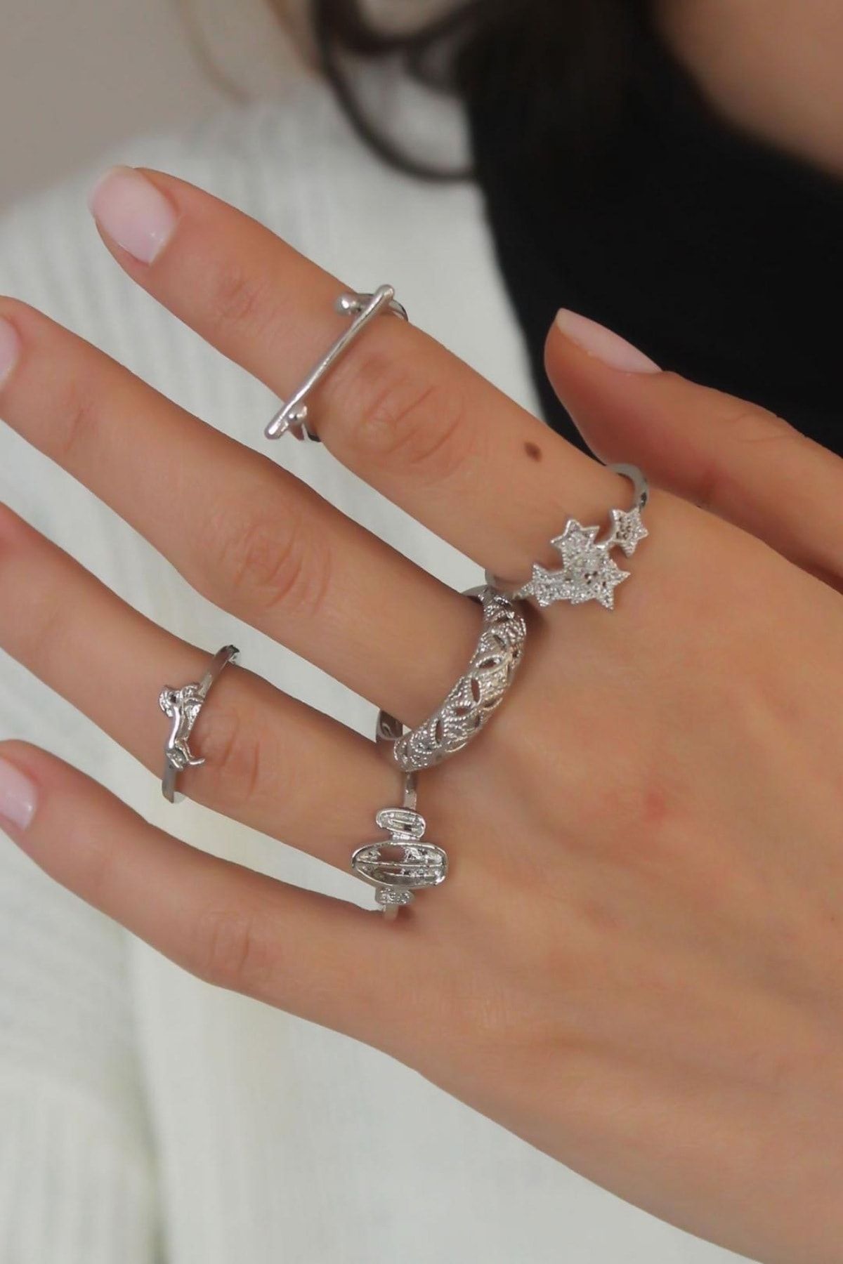 Only Vogue Steel Ring Silver colored Trendyol