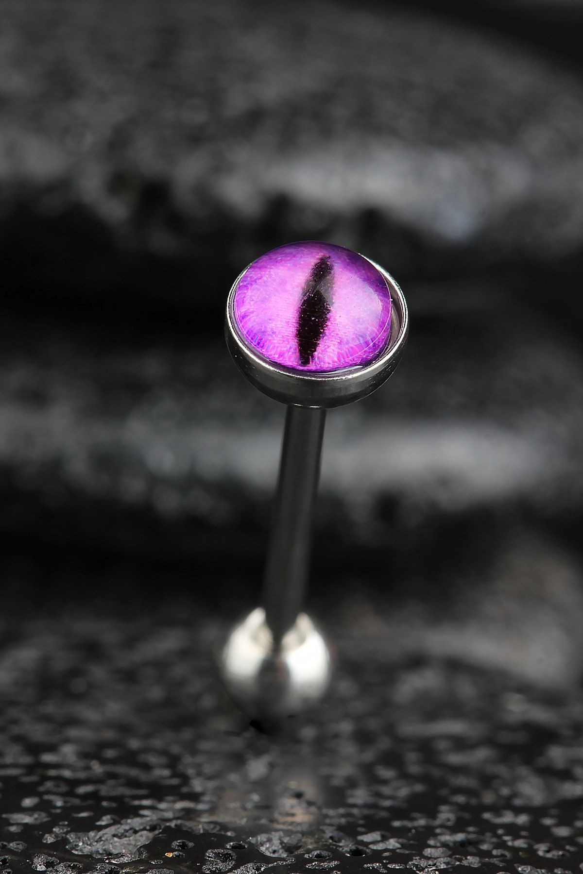 Purple tongue piercing on sale