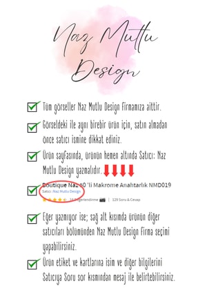 Etiketli Makrome Anahtarlık, Düğün Kına Nişan Söz Doğum Sünnet Hediyeliği Image 0