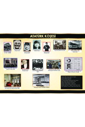 Atatürk Köşesi ( Vinil - Branda - Afiş ) 50 X 70 Cm Image 0