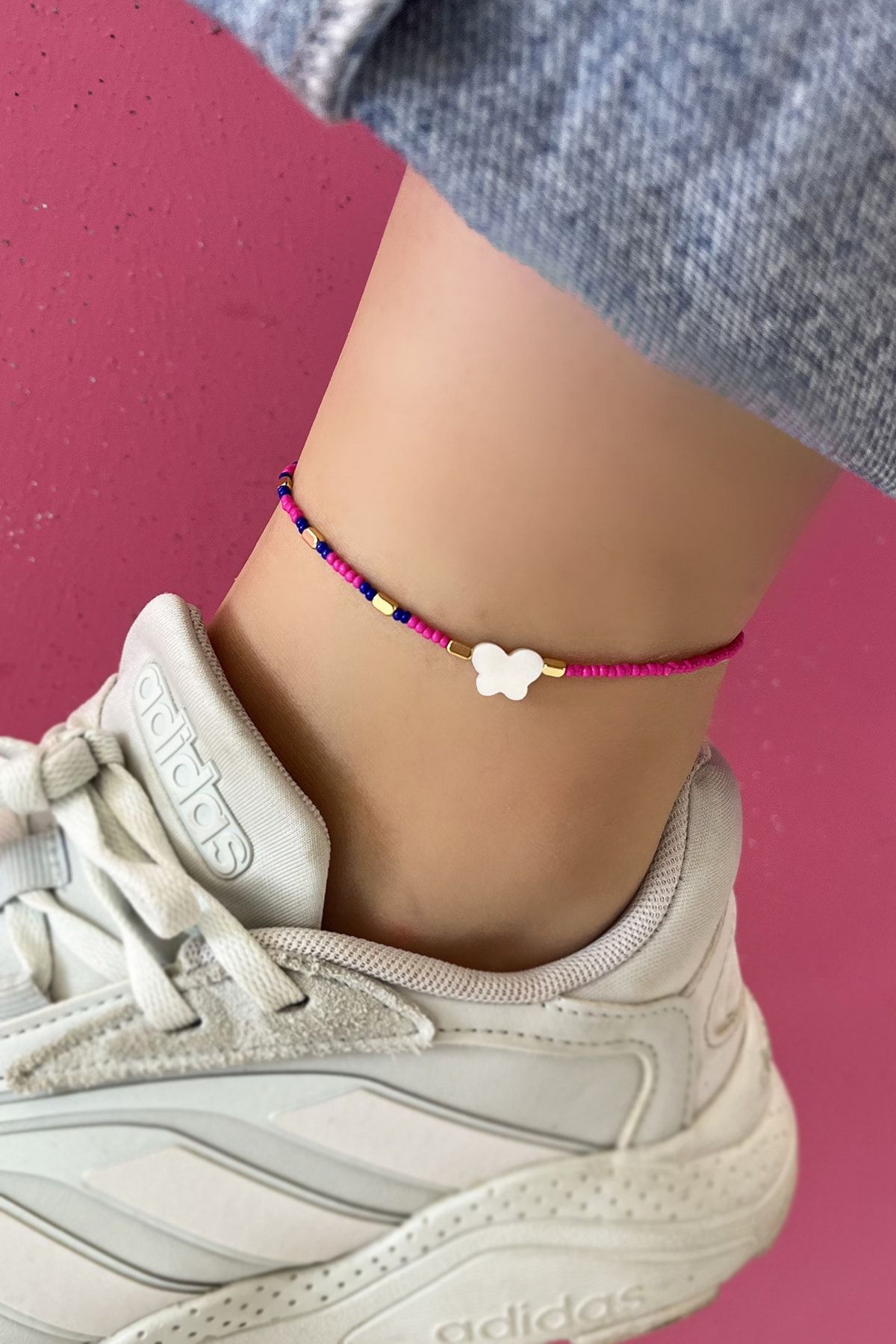 Pink anklet hotsell