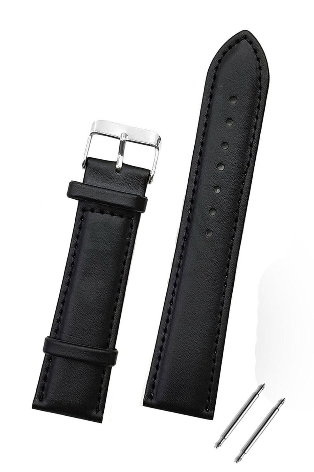 onlinekordon Fossil 24mm Watch Compatible Black Color Classic