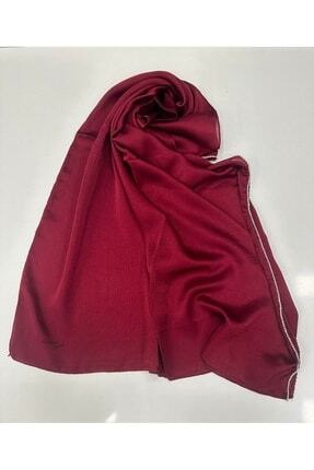 Tasarım Taşlı Bordo Şal (GÜMÜŞ TAŞLI) Image 0