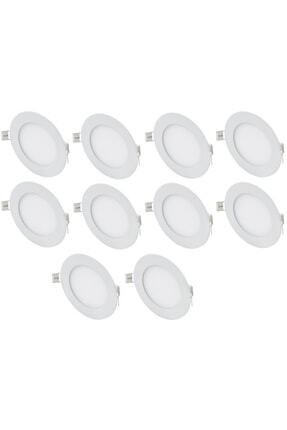 10 Adet 9 Watt Slim Led Panel Gün Işığı Metal Kasa Image 0