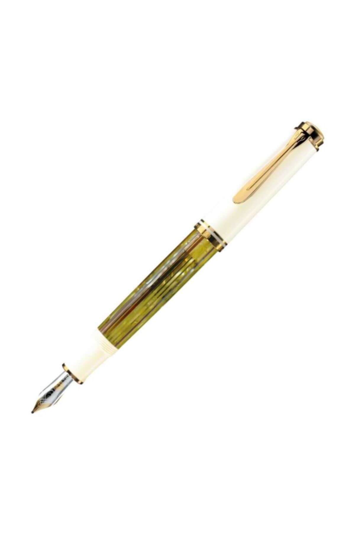 Pelikan Souvean M400 Dolma Kalem White Tortoise Fine (F) Beyaz