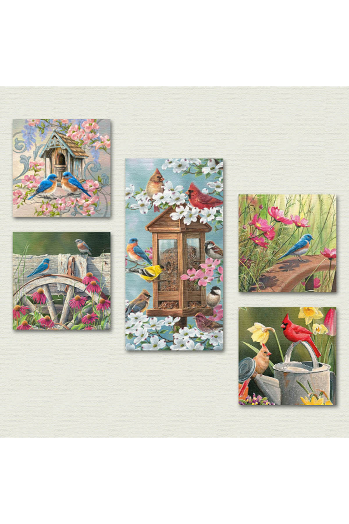 Cadran Collage Style 5 Parçalı MDF Tablo ATF180