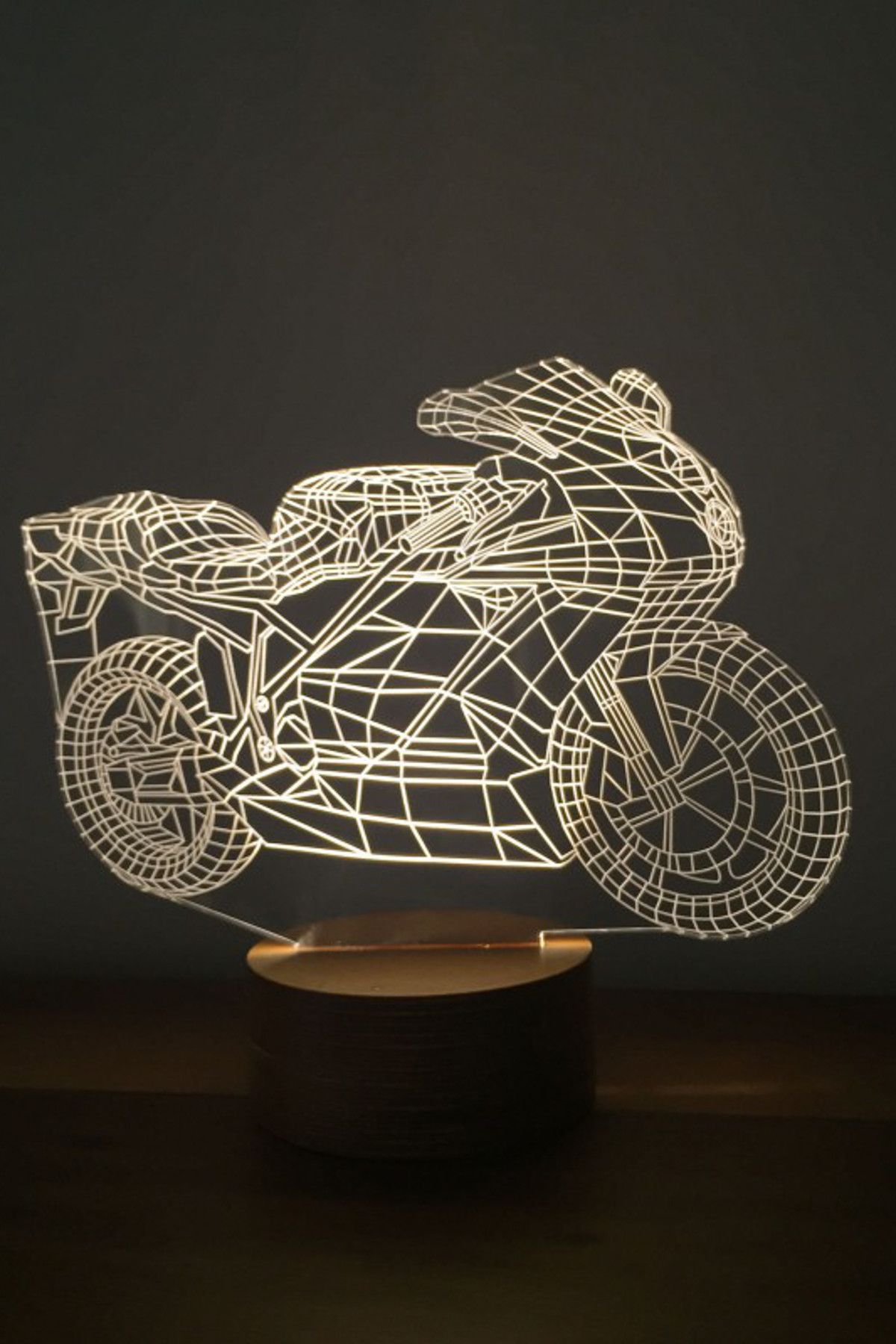 BYLAMP 3 Boyutlu Motorsiklet Lamba