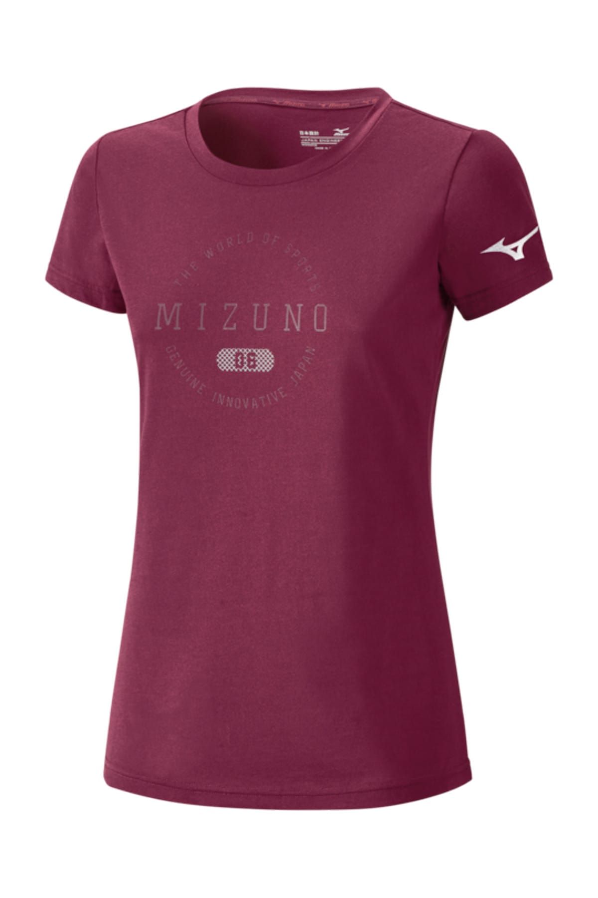 MIZUNO Heritage 1906 Tee Kadın T-shirt Bordo