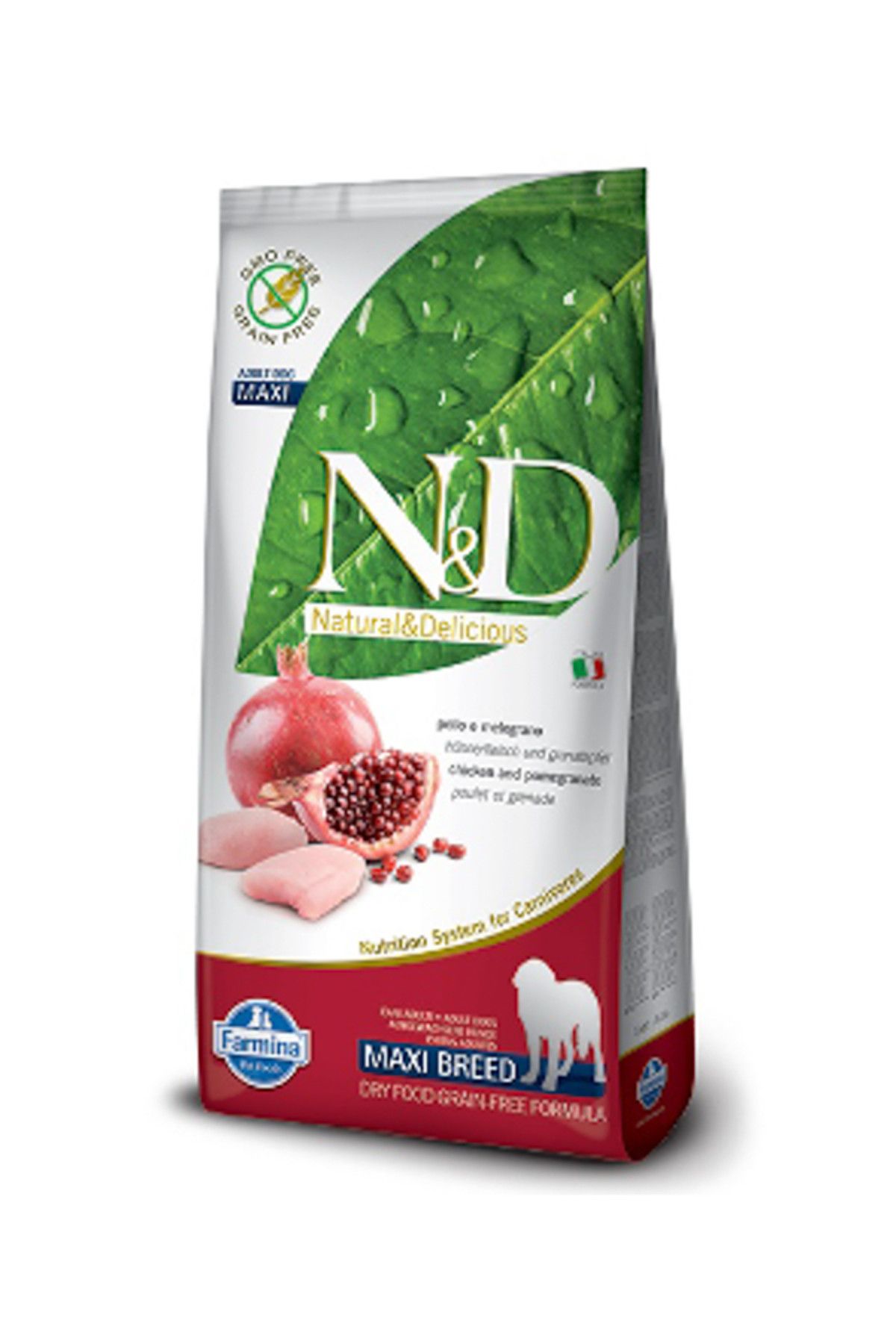 N&D Tahılsız Tavuklu Narlı Büyük Irk Köpek Maması - 12 kg