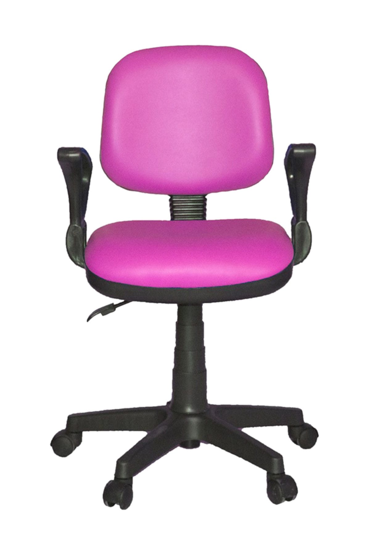 Türksit Kozmo Lux Kollu Çalışma Koltuğu Deri Pembe