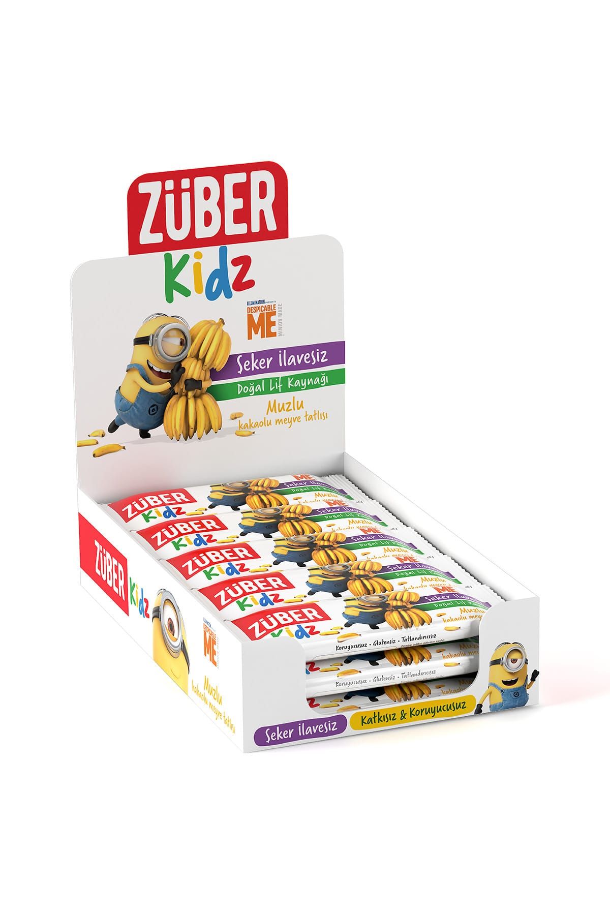 Züber Kidz Muzlu ve Kakaolu Meyve Tatlısı - 30 gr x 16 Adet