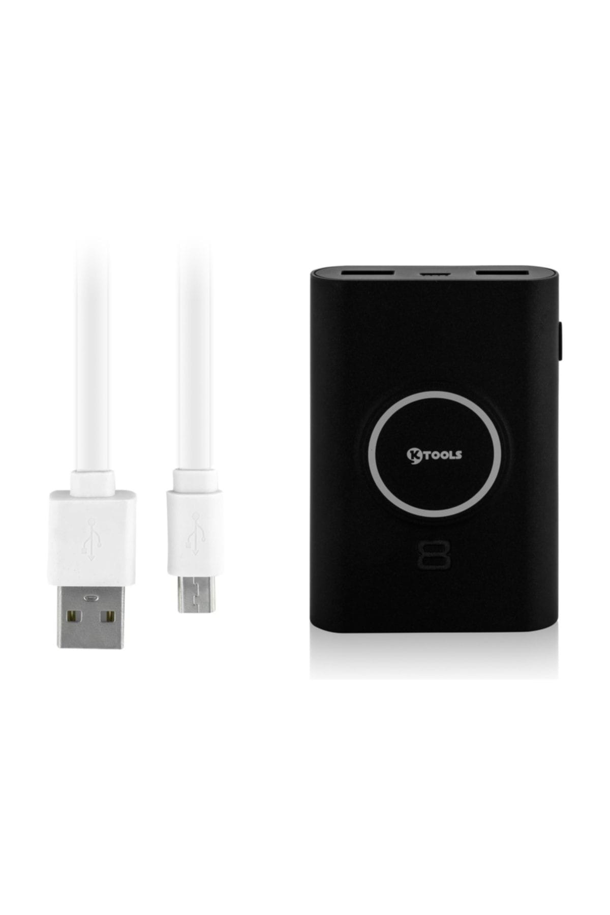 Ktools Core 8000 Mah Qı Wireless Powerbank Hızlı Kablosuz Şarj