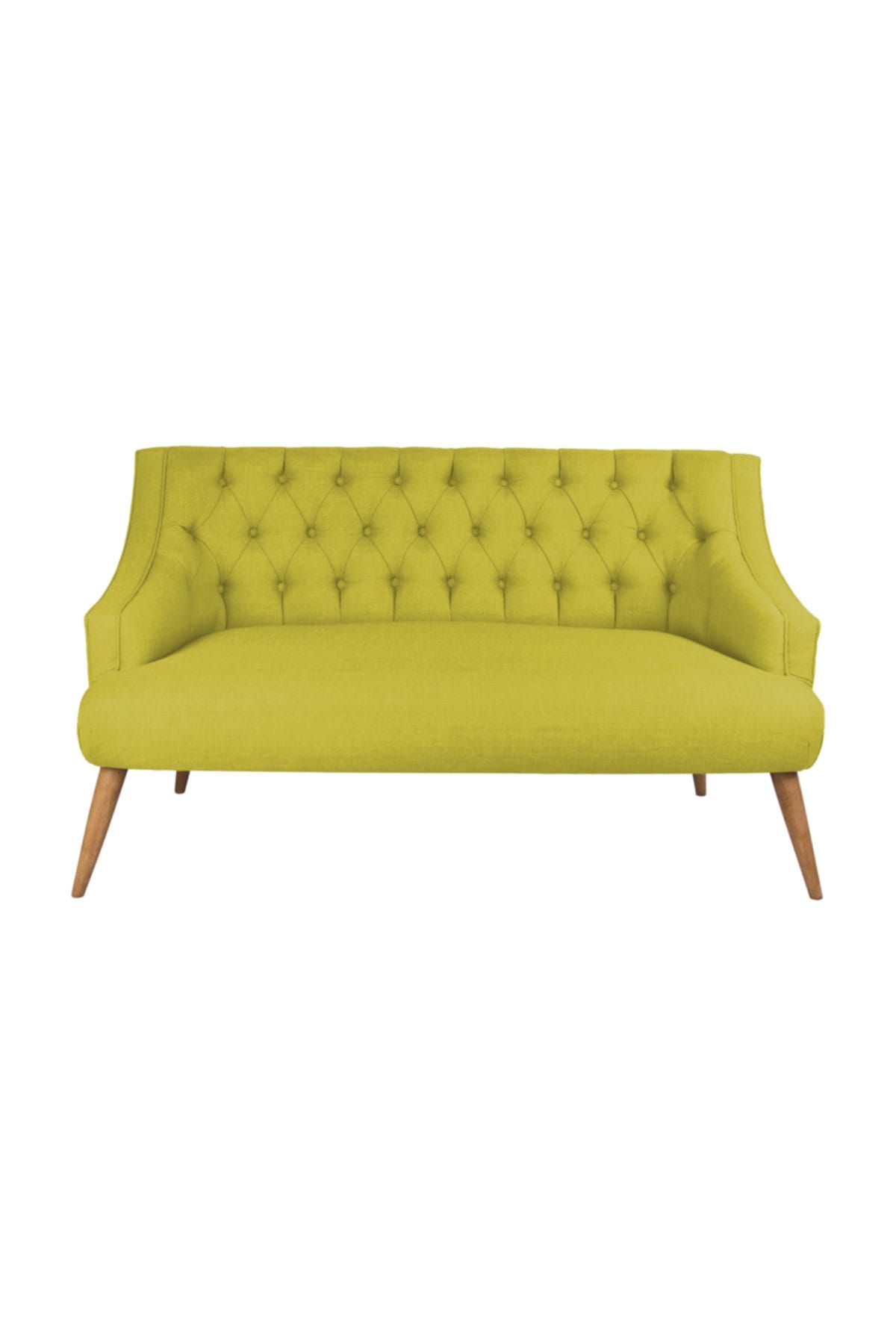 Ze10 Design Lamont Loveseat İkili Kanepe Fıstık Yeşili