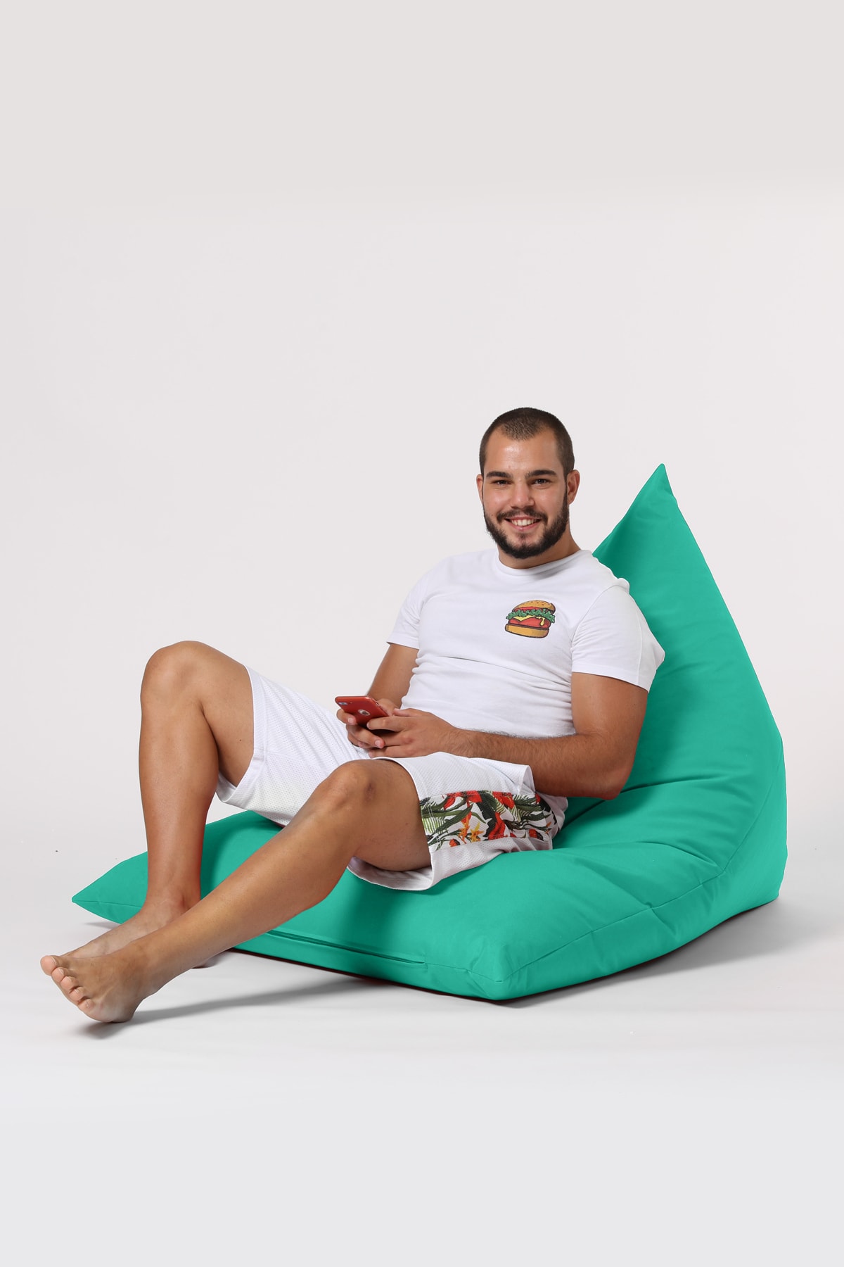 EARMUT Piramit Armut Koltuk Turkuaz