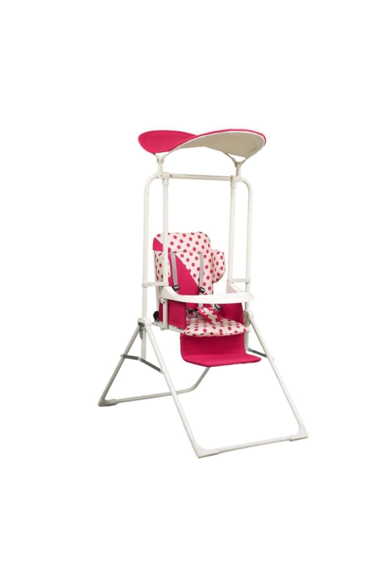 Dağlar Baby Sweet Baby Sabitlenebilir Salıncak Bebek Salıncağı Mama Tepsili Pembe Salıncak